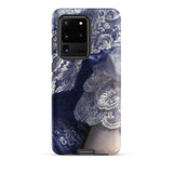 Portrait of a Woman - Franz Xaver Winterhalter Samsung Case, Galaxy S20 Ultra / Matte, Smartphone Case Ornate Blue White Lace Design