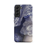 Portrait of a Woman - Franz Xaver Winterhalter Samsung Case, Galaxy S22 Plus / Gloss, Smartphone Case Design White Lace Deep Purple Blue