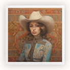 Anahita - Vintage Arabic Lesbian Cowgirl Art Print Posters Prints & Visual Artwork