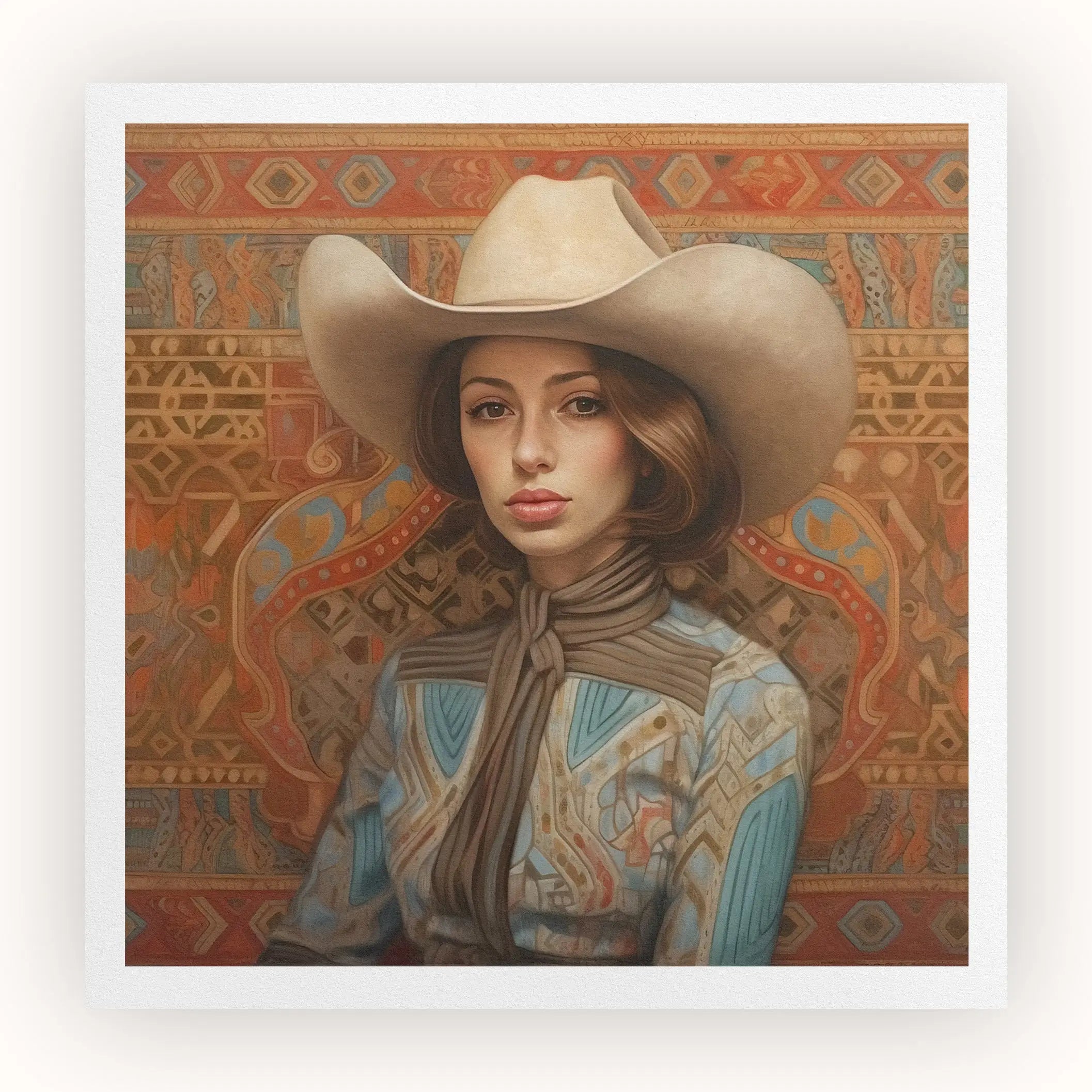 Anahita - Arabic Lesbian Cowgirl Art Print Posters Prints & Visual Artwork