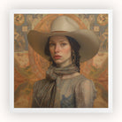 Jamie - Femme Lesbian Cowgirl Art Print Posters Prints & Visual Artwork