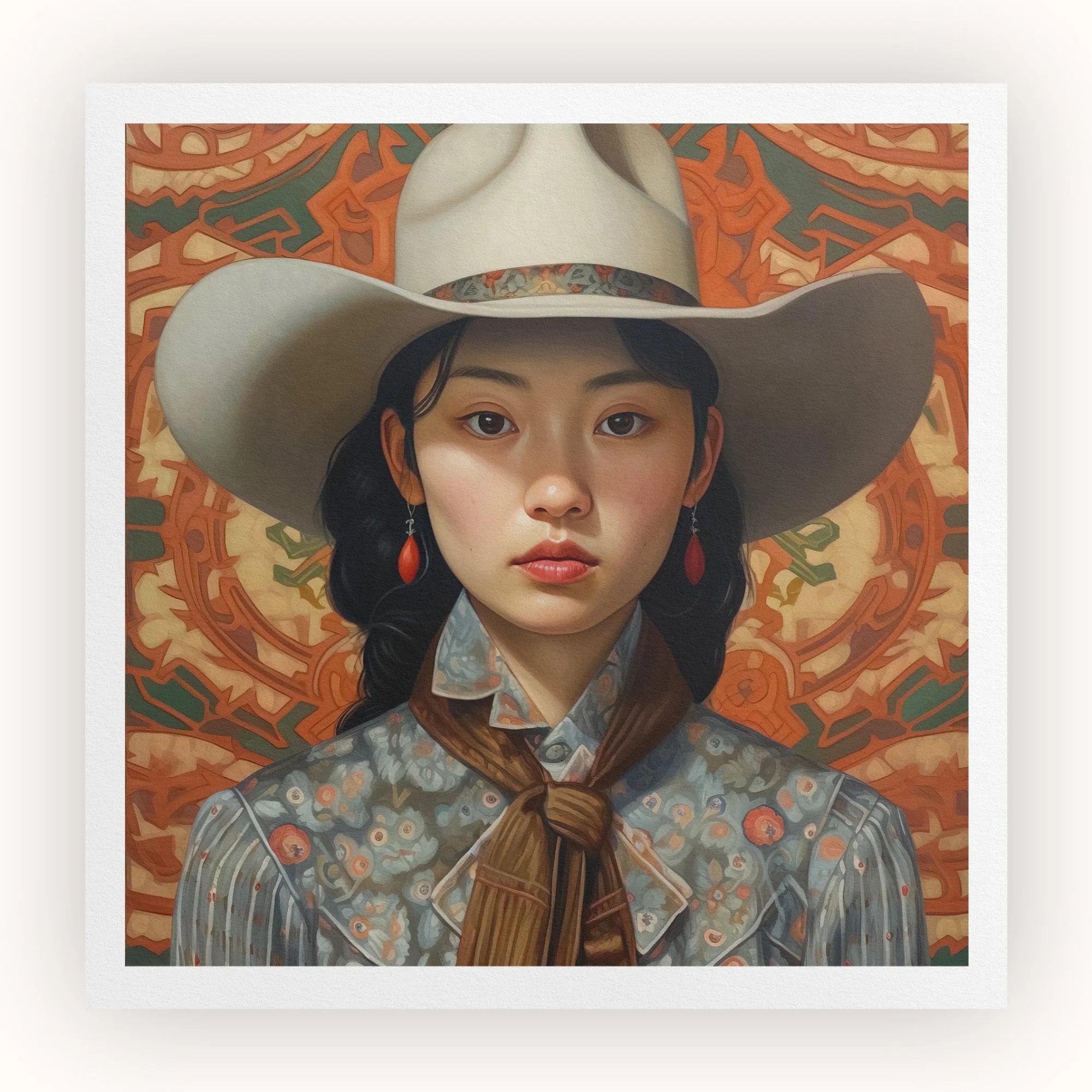 Zhi - Lesbian Chinese Cowgirl Art Print Posters Prints & Visual Artwork