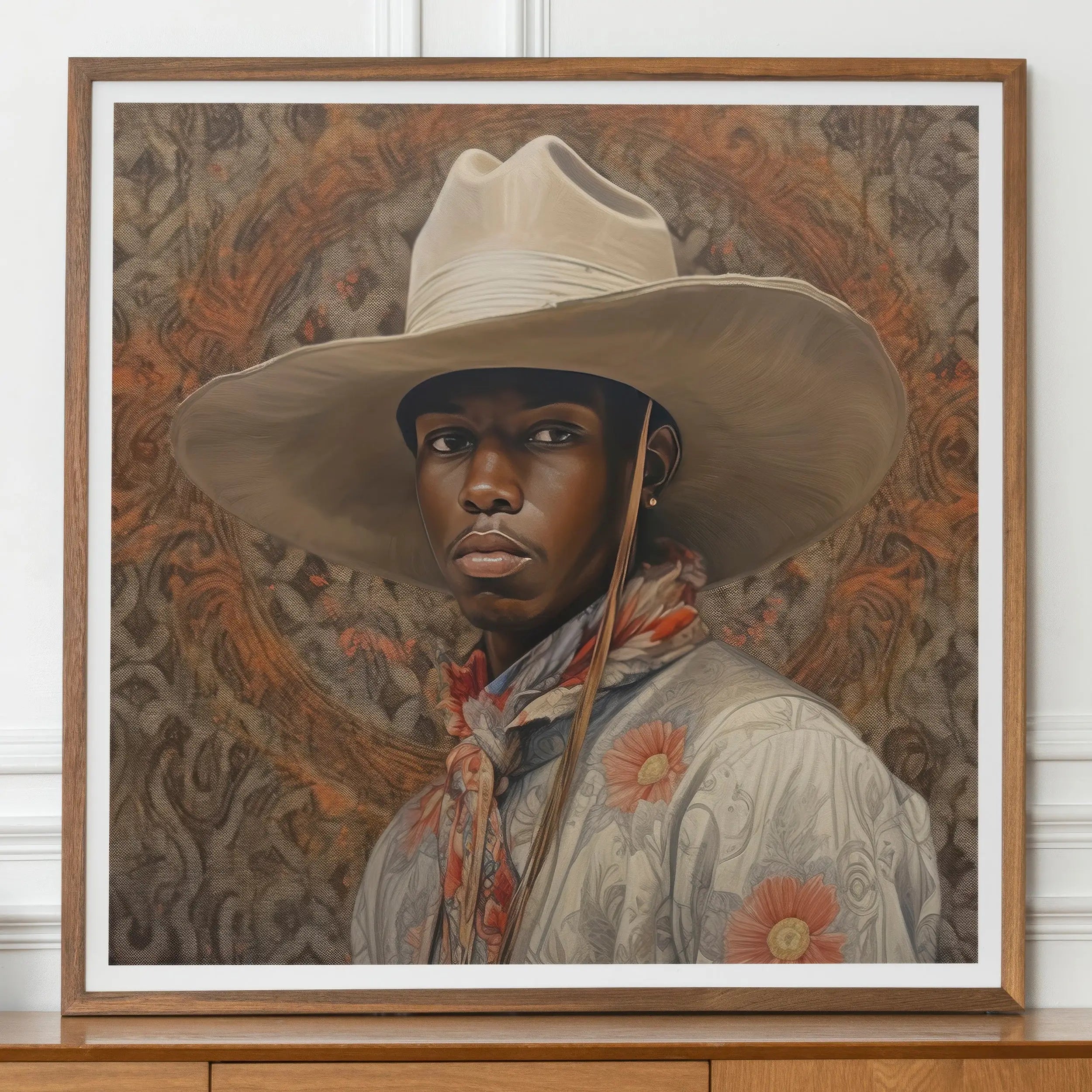 Titus - Vintage Gay Black Cowboy Art Print Posters Prints & Visual Artwork