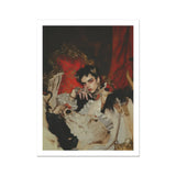 Santino - Queer Vampire King Art Print, Portrait Young Man Ornate Period-style Clothing Dramatic Theatrical