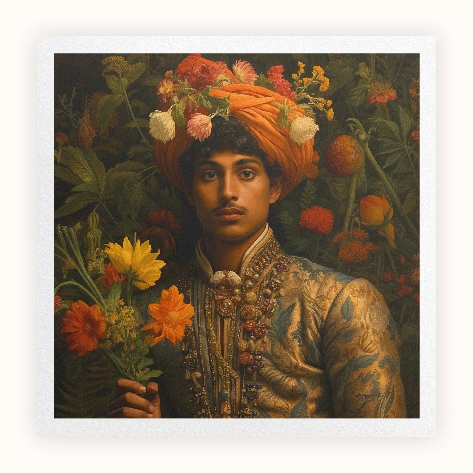 Prince Rajanikanta - Indian Gay Royalty Art Print Posters Prints & Visual Artwork