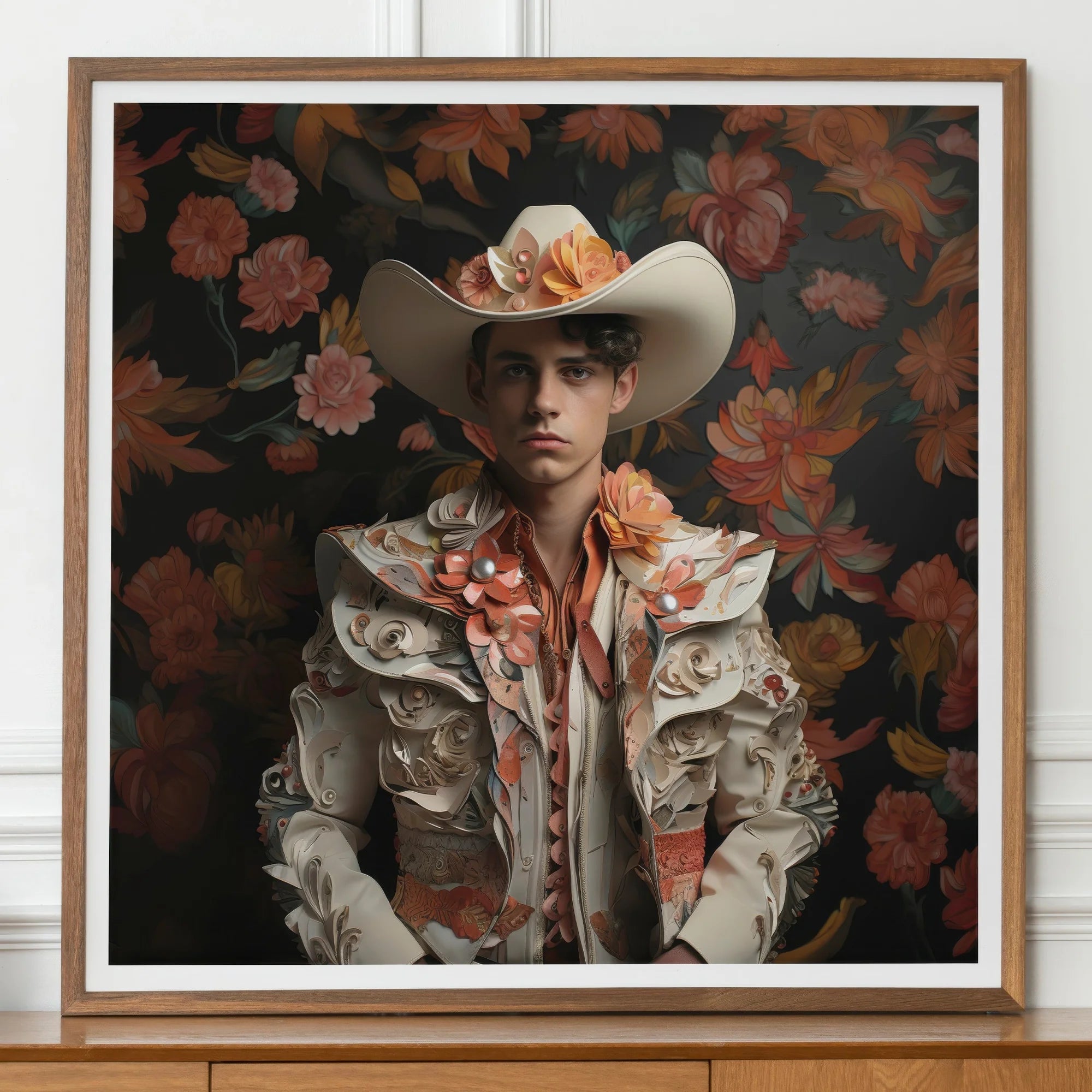 Andrés - Hispanic Gay Vaquero Art Print Posters Prints & Visual Artwork