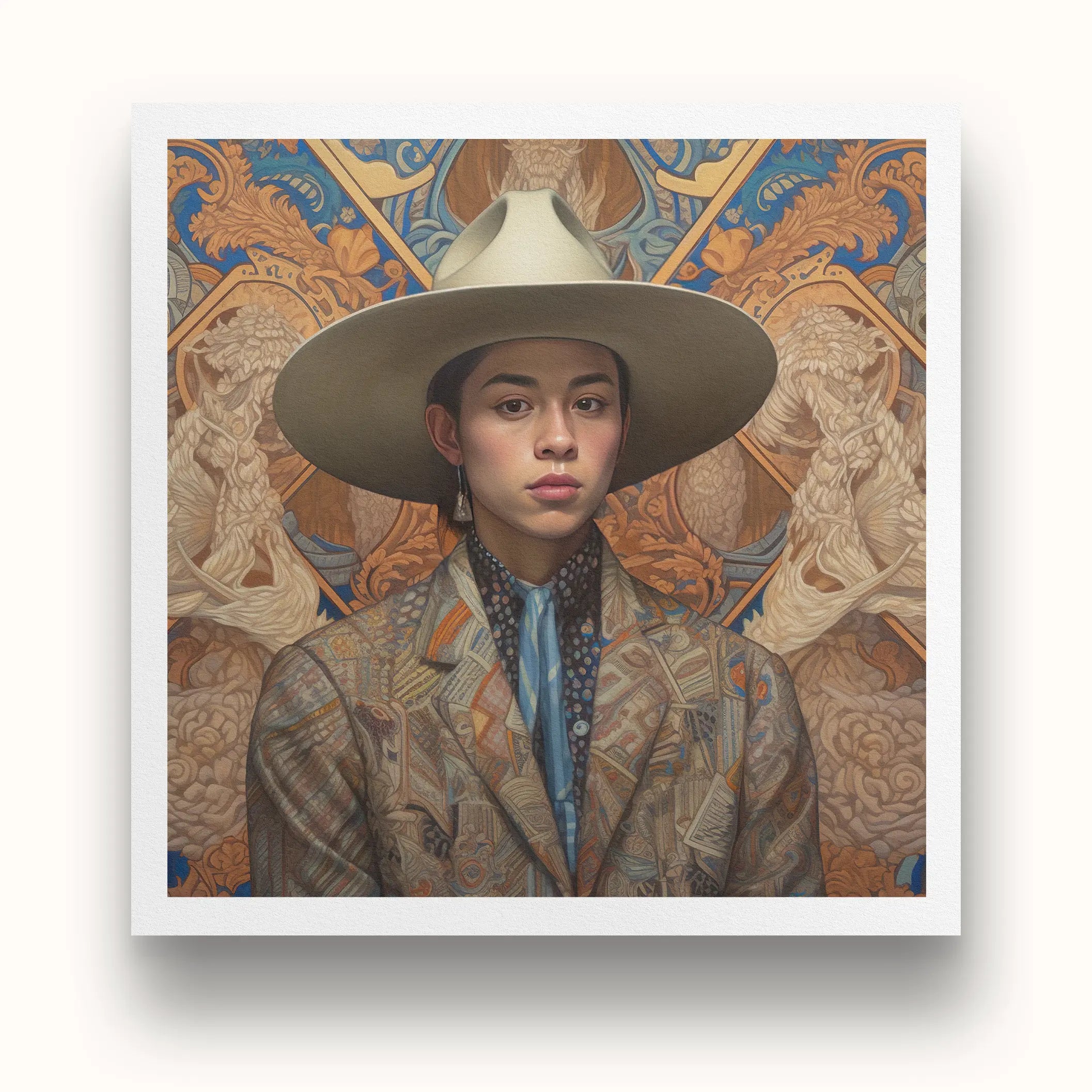 Angel - Latinx Transgender Cowboy Art Print Posters Prints & Visual Artwork