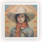 Dai Lu - Gaysian Lesbian Cowgirl Sapphic Art Print Posters Prints & Visual Artwork