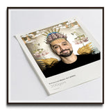 Portraits by Toby Leon, Framed Print Surreal Portrait Bearded Man Ornate Crown Like