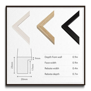 Portraits by Toby Leon, Picture Frame Corner Samples Technical Specifications Dimensions