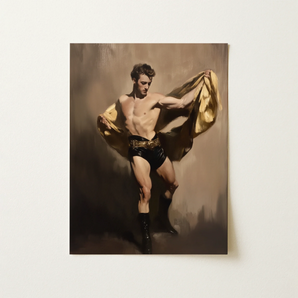 Prancer - Gay Circus Performer Art Print / Canvas, 12x16’’ / 31x41cm / Unframed / no Border, Posters Prints & Visual Artwork, Toby Leon