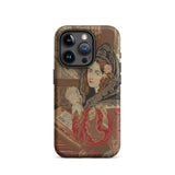 Prayer Break - Gothic Revival Embroidered Iphone Case, 15 Pro / Matte, Iphone Case Vintage Woman Portrait
