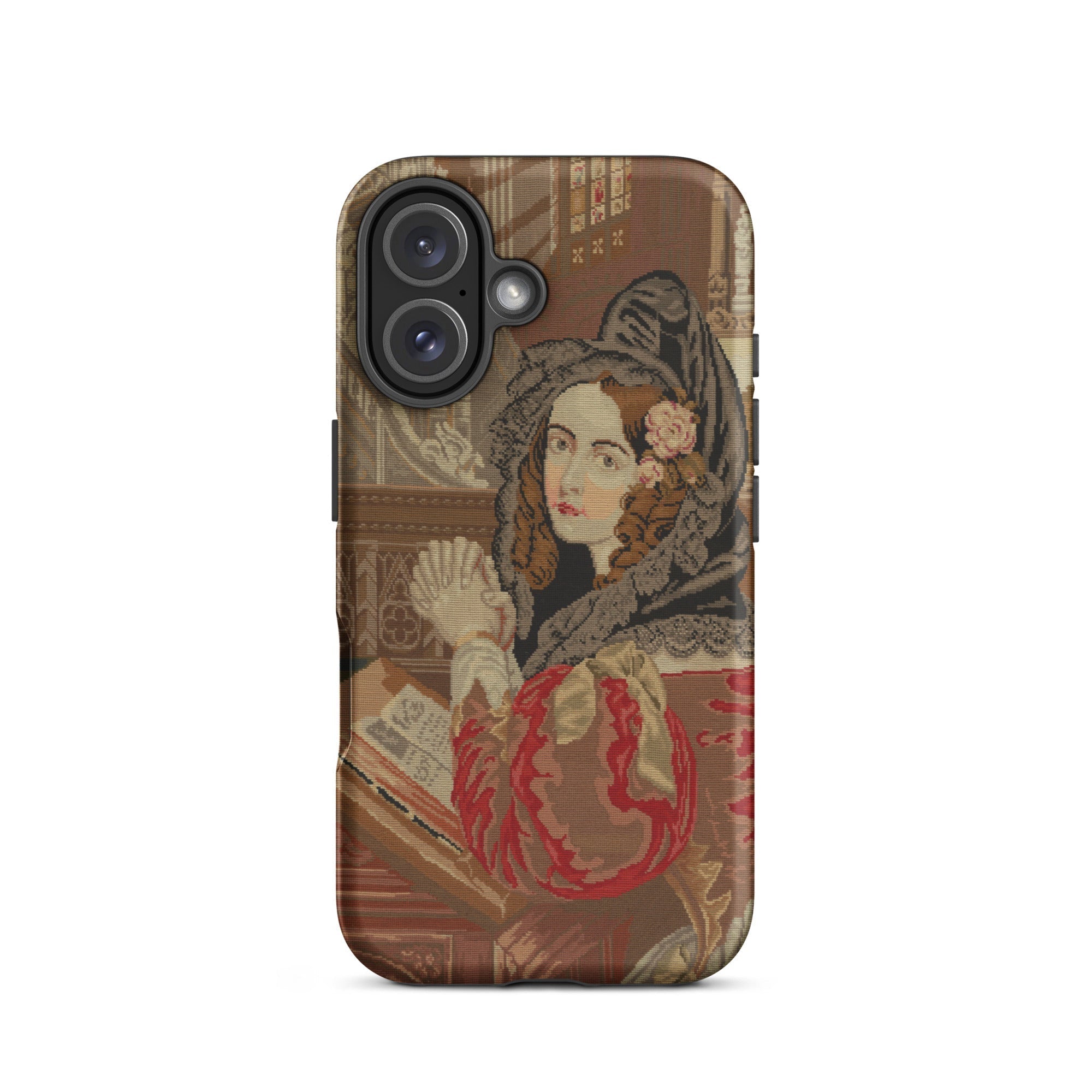 Prayer Break Gothic Revival Embroidered Iphone Case, 16 / Matte, Phone Case Vintage Woman Design