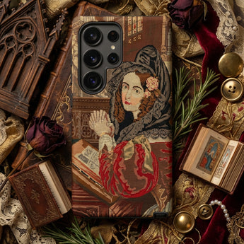 Prayer Break - Gothic Revival Embroidered Phone Case, Mobile Cases, Toby Leon