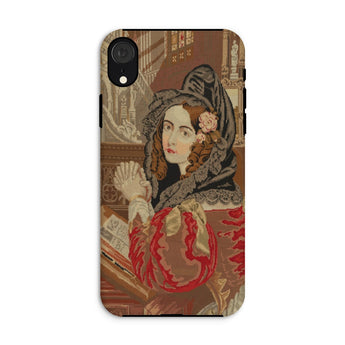 Prayer Break - Gothic Revival Embroidered Iphone Case, Xr / Matte, Phone Case Vintage Portrait