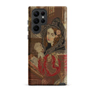 Prayer Break Gothic Revival Embroidered Samsung Case, Galaxy S22 Ultra / Matte, Smartphone Case Classical Painting Woman