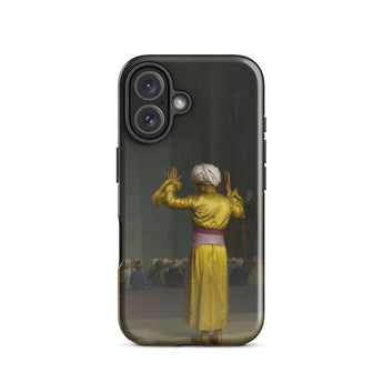 Prayer in the Mosque - Jean-leon Gerome Phone Case Iphone 16 / Gloss Black Phone Case Classical Painting Figure Golden Robe Cairo Mosque