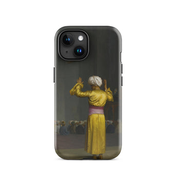 Prayer in the Mosque - Jean-leon Gerome Phone Case Iphone 15 / Gloss Black Phone Case Classical Painting Figure Golden Robes Cairo Mosque