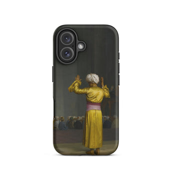Prayer in the Mosque - Jean-leon Gerome Phone Case Iphone 16 / Matte Black Phone Case Classical Painting Man Golden Robe Cairo Mosque