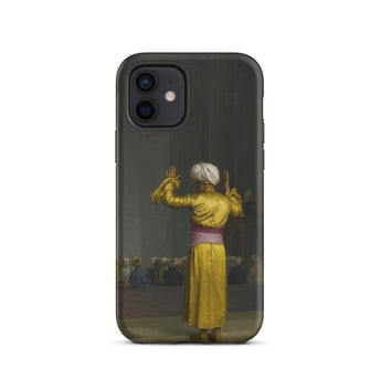 Prayer in the Mosque - Jean-leon Gerome Phone Case Iphone 12 / Matte Black Phone Case Classical Painting Man Golden Robe Cairo Mosque