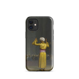 Prayer in the Mosque - Jean-leon Gerome Phone Case Iphone 12 Mini / Gloss Black Iphone Case Classical Painting Man Yellow Robe Cairo Mosque
