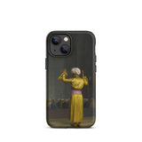 Prayer in the Mosque - Jean-leon Gerome Phone Case Iphone 13 Mini / Matte Black Phone Case Classical Painting Man Yellow Robe Cairo Mosque
