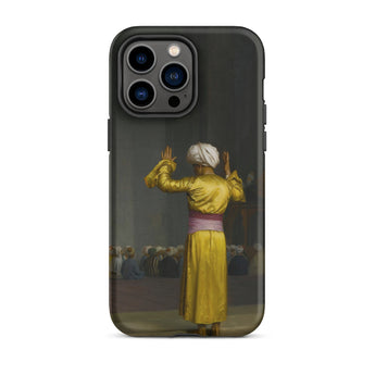 Prayer in the Mosque - Jean-leon Gerome Phone Case Iphone 14 Pro Max / Matte Black Phone Case Printed Classical Painting Figure Golden