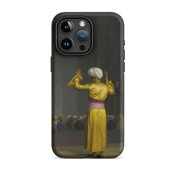 Prayer in the Mosque - Jean-leon Gerome Phone Case Iphone 15 Pro Max / Matte Black Phone Case Printed Classical Painting Figure Golden