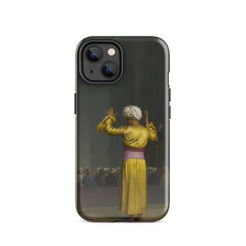 Prayer in the Mosque - Jean-leon Gerome Phone Case Iphone 14 / Gloss Black Phone Case Printed Man Golden Robe White Cairo Mosque