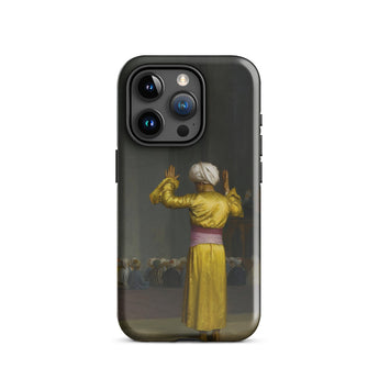 Prayer in the Mosque - Jean-leon Gerome Phone Case Iphone 15 Pro / Gloss Black Phone Case Printed Man Golden Robe White Cairo Mosque