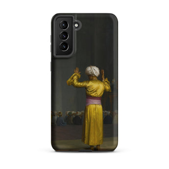 Prayer in the Mosque - Jean-leon Gerome Phone Case Samsung Galaxy S21 Plus / Matte Black Phone Case Printed Person Golden Robe White Cairo