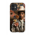 Presley - Gay Black Twunk Cowboy Art Iphone Case, 12 Mini / Matte, Phone Case Floral Cowboy Design