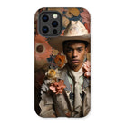 Presley - Gay Black Twunk Cowboy Art Iphone Case, 12 Pro / Matte, Floral-themed Phone Case