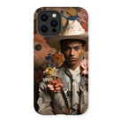 Presley - Gay Black Twunk Cowboy Art Iphone Case, 13 Pro Max / Matte, Floral Cowboy Phone Case