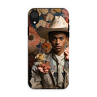 Presley - Gay Black Twunk Cowboy Art Iphone Case, Xr / Matte, Floral Cowboy Phone Case