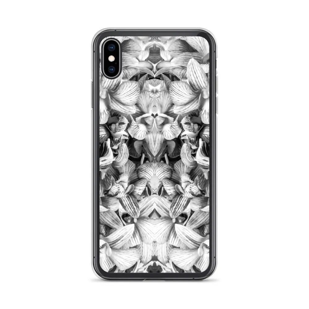 Pretty In Pink Floral Iphone Case - Black And White - Iphone Xs Max - Mobile Phone Cases - Aesthetic Art