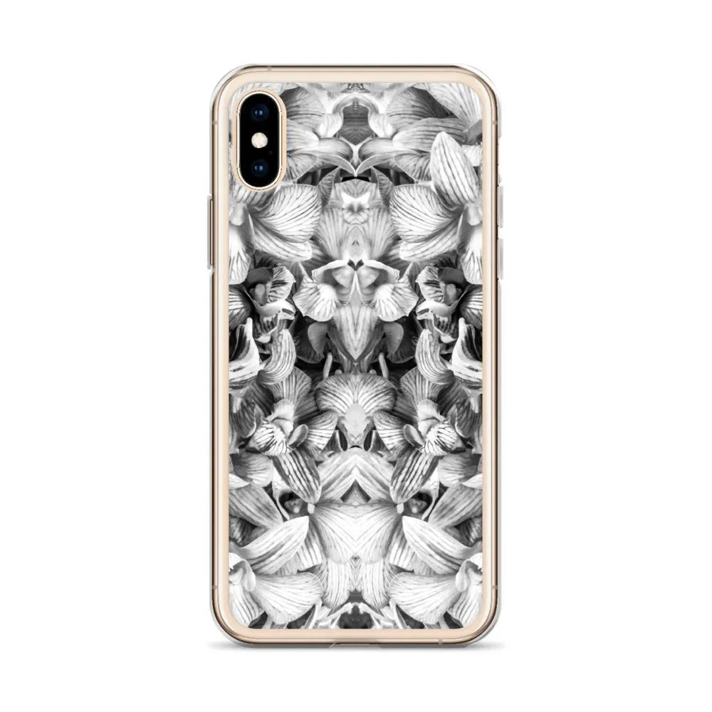 Pretty In Pink Floral Iphone Case - Black And White - Mobile Phone Cases - Aesthetic Art