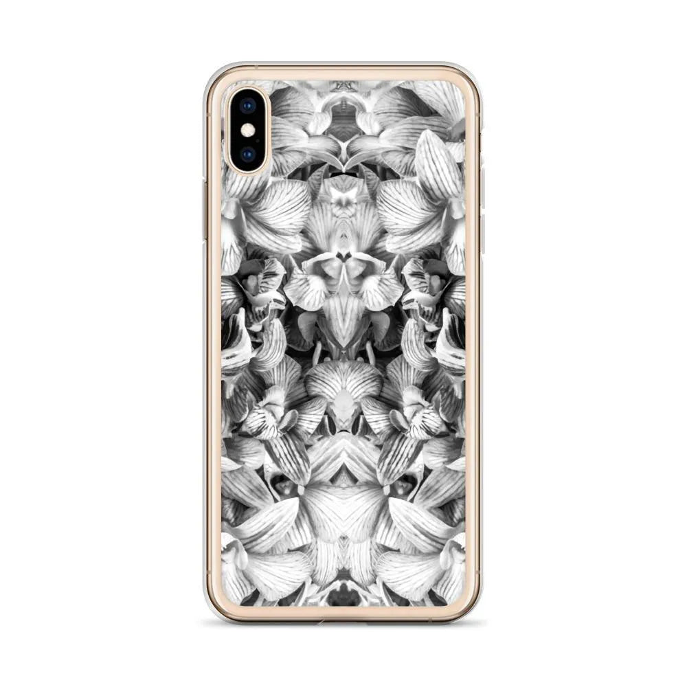 Pretty In Pink Floral Iphone Case - Black And White - Mobile Phone Cases - Aesthetic Art