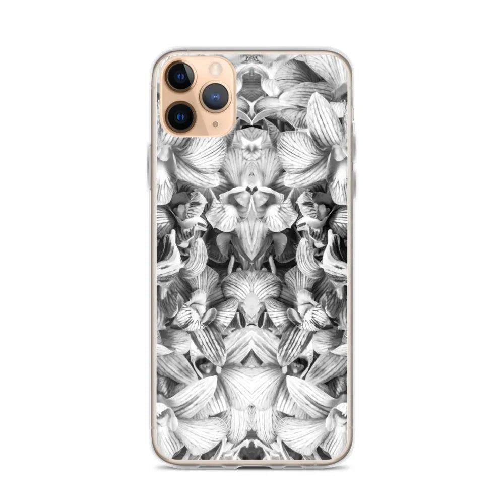 Pretty In Pink Floral Iphone Case - Black And White - Iphone 11 Pro Max - Mobile Phone Cases - Aesthetic Art