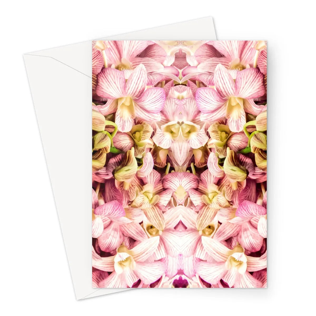 Pretty In Pink Greeting Card - A5 Portrait / 10 Cards - Greeting & Note Cards - Aesthetic Art