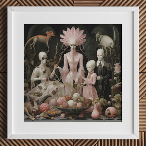 Pretty in Pink - Lowbrow Queer Horror Art Print