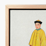 Framed Canvas Print Traditional Chinese Portrait Imperial Figure Hardy Jowett, 1930s Spirituality, Qing Dynasty Manchu Fashion