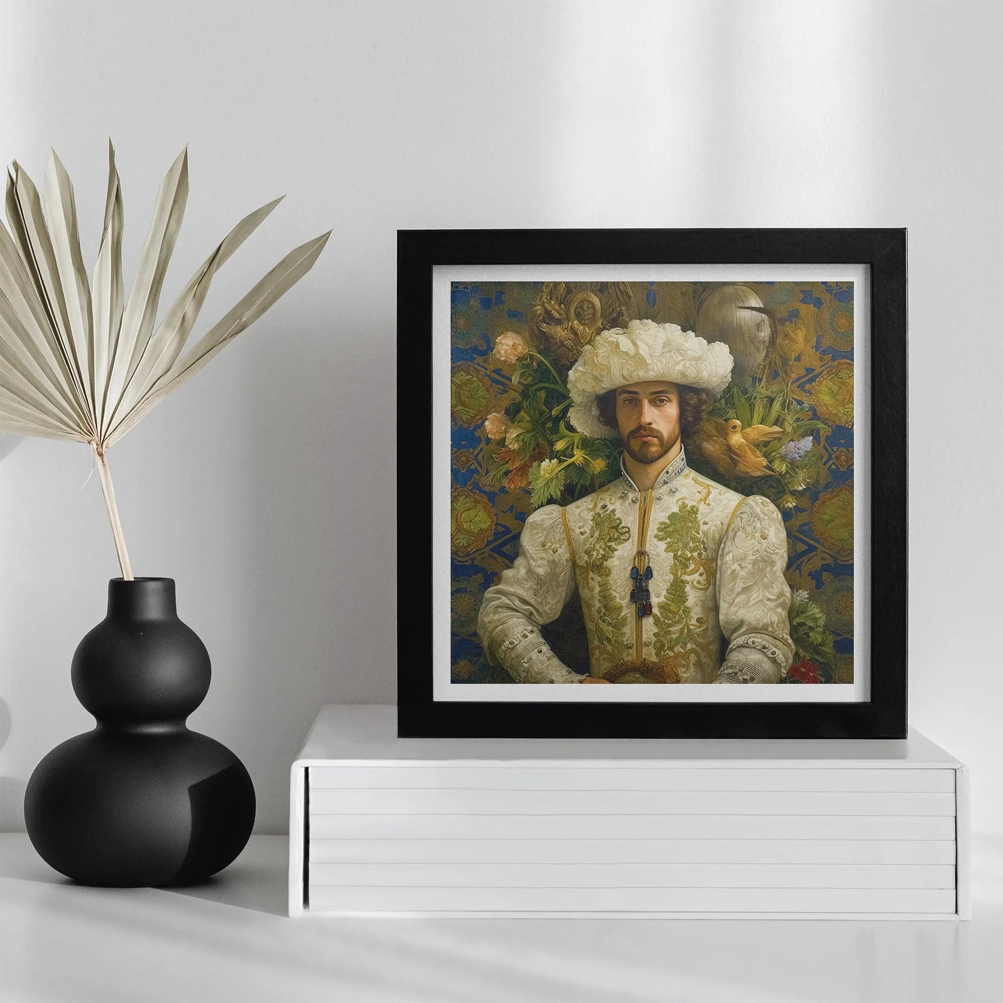 Prince Alfonso - Gay Spanish Royalty Hispanic Queerart Print - 12’x12’ - Posters Prints & Visual Artwork - Aesthetic Art