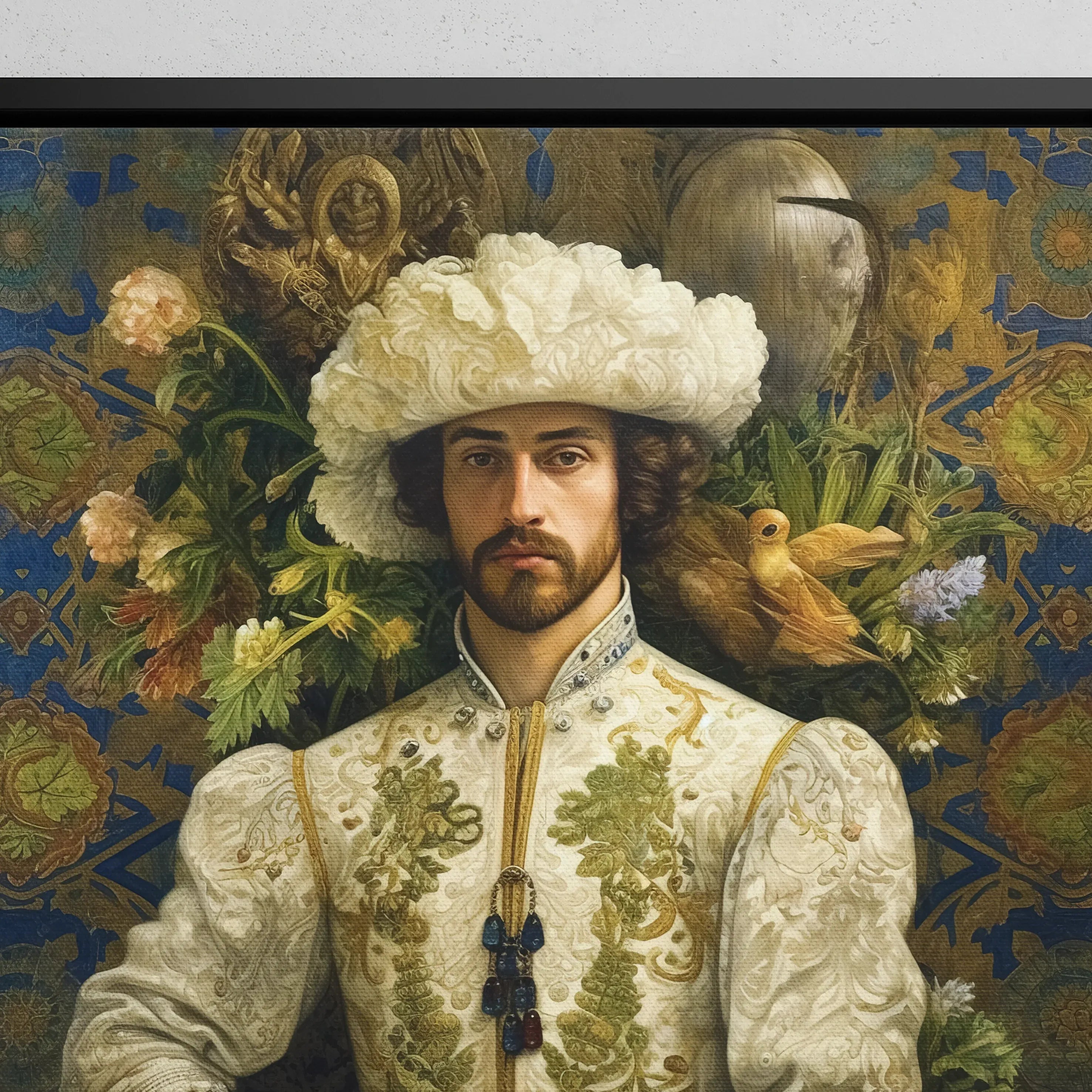 Prince Alfonso - Gay Spanish Royalty Queerart Framed Canvas - Posters Prints & Visual Artwork - Aesthetic Art