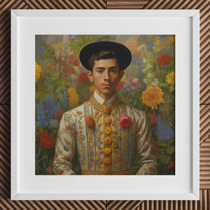 Prinz Bernardino - Kunstdruck der schwulen mexikanischen Königsfamilie 