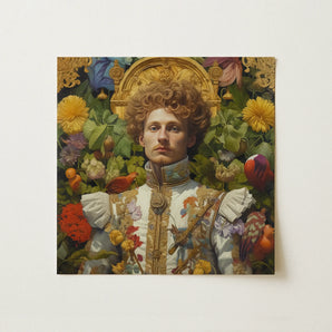 Prince Carlisle - Gay English Royalty Art Print / Canvas, 12x12’’ / 31x31cm / Unframed / no Border, Posters Prints & Visual Artwork, Toby