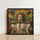 Prince Carlisle - Gay English Royalty Art Print / Canvas Framed Portrait Man Ornate White Gold Historical Attire, Itty-bitty Pretty