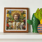 Prince Carlisle - Gay English Royalty Art Print, Framed Classical-style Artwork Figure Surrounded Flowers Fruit Golden