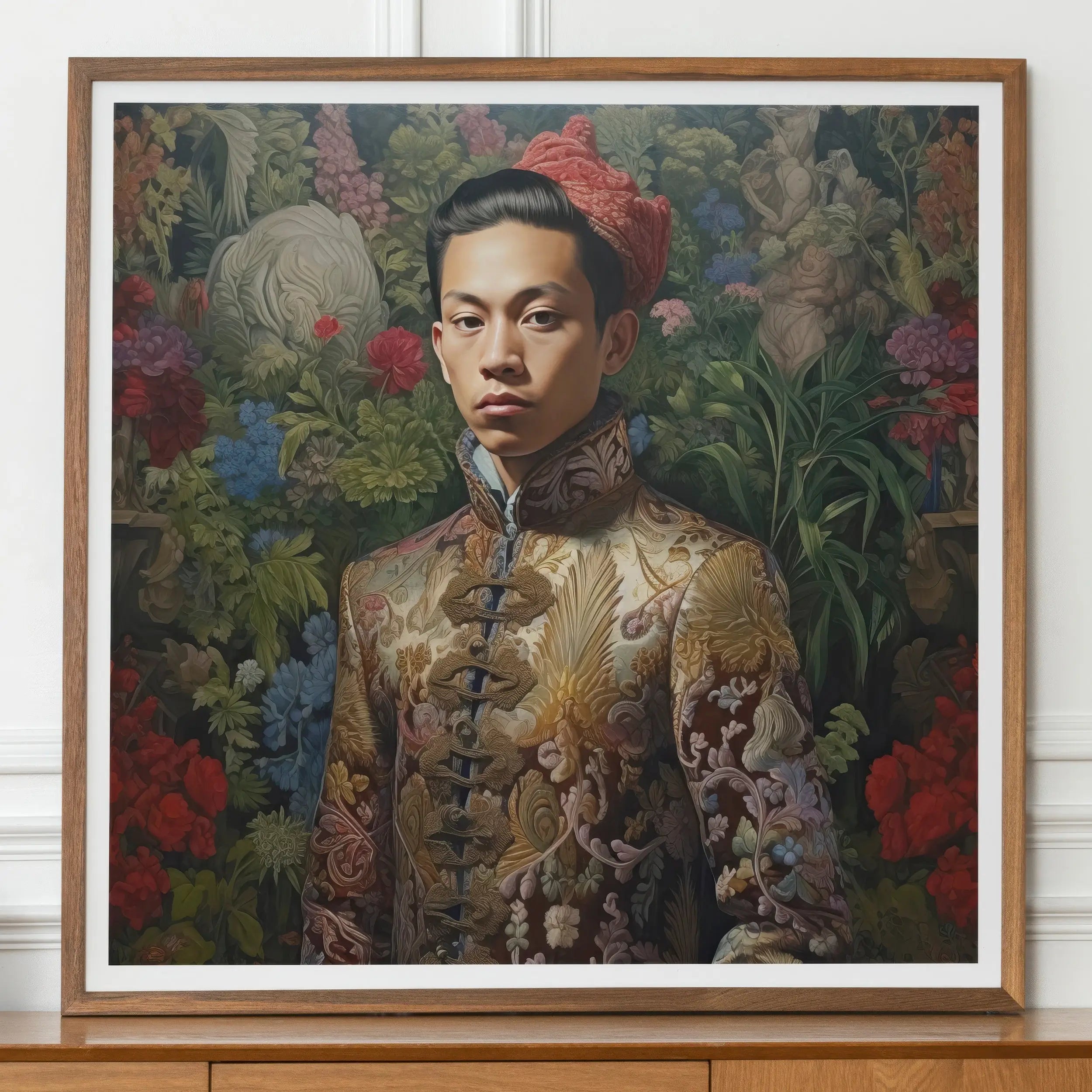 Prince Chakri - Gaysian Thai Royalty Dandy Queerart Print - Posters Prints & Visual Artwork - Aesthetic Art