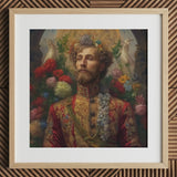 Prince Fyodor - Russian Gay Royalty Art Print / Canvas, 12x12’’ / 31x31cm / Natural Frame / Matboard, Posters Prints & Visual Artwork, Toby